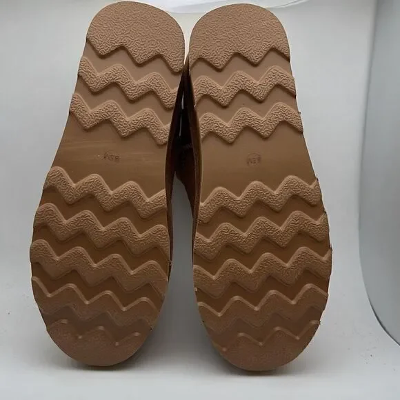 CUSHIONAIRE Women's Genuine Suede Cozy Mule Platform +Memory Foam 8.5 CHESTNUT - Picture 5 of 7